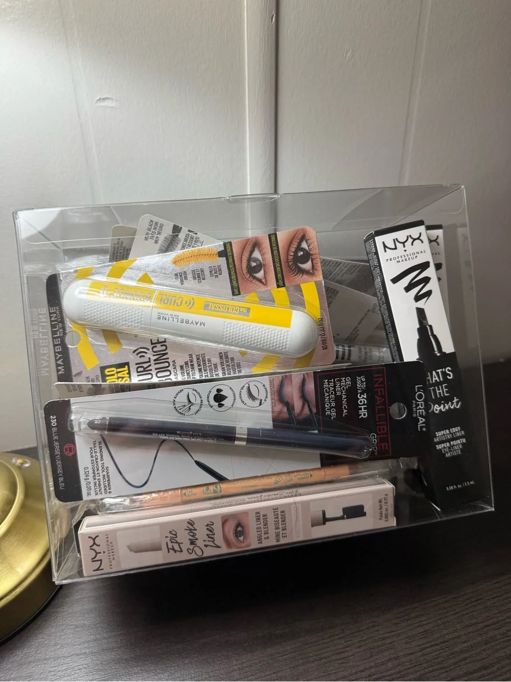🇺🇸 SALE 21 pcs Makeup NYX,Lamel, Loreal & Maybelline(organizer not included)